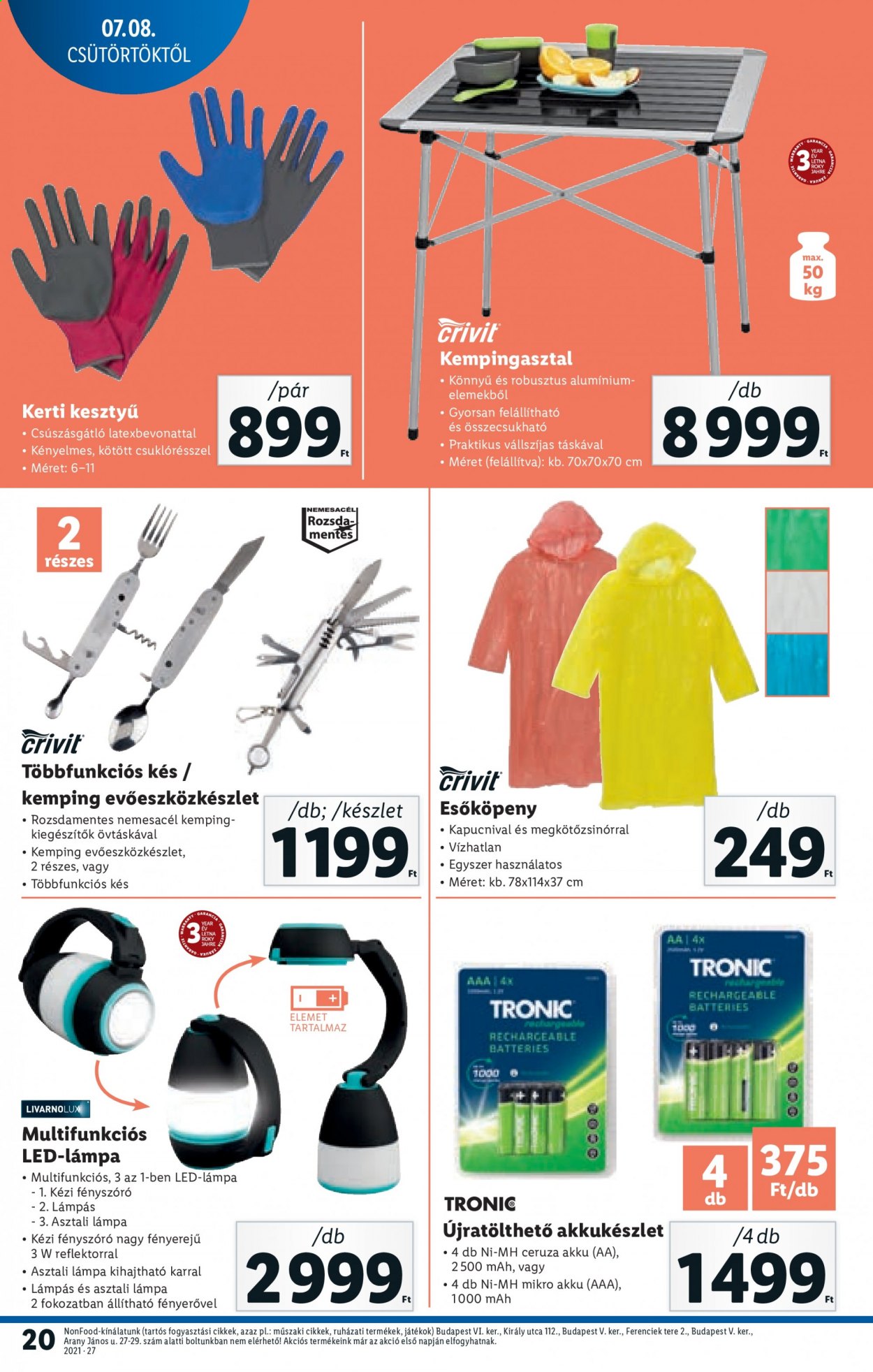 Lidl akciós újságok - 2021.07.08 - 2021.07.14. Oldal 20