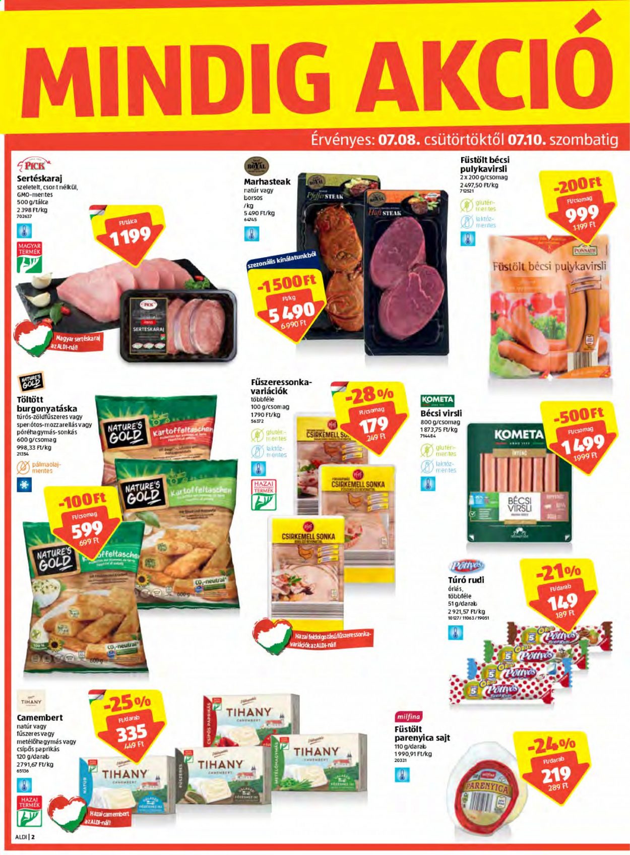 Aldi akciós újságok - 2021.07.08 - 2021.07.14. Oldal 2