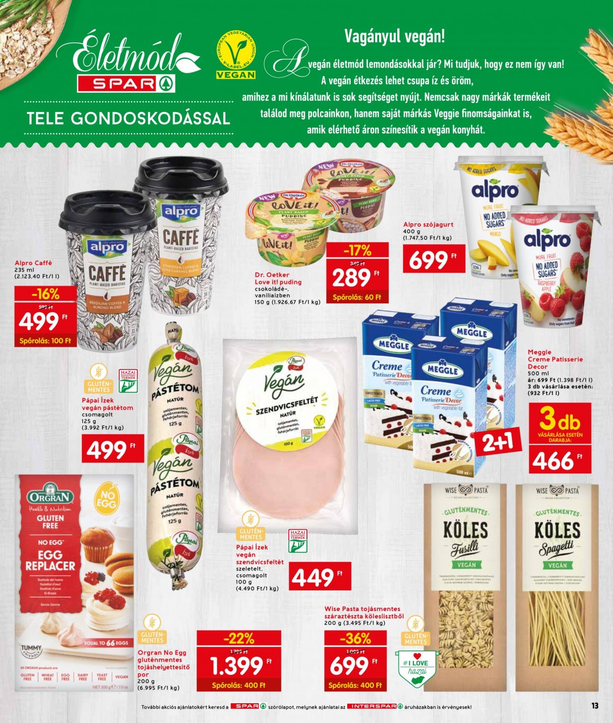 INTERSPAR akciós újságok - 2021.07.08 - 2021.07.14. Oldal 13