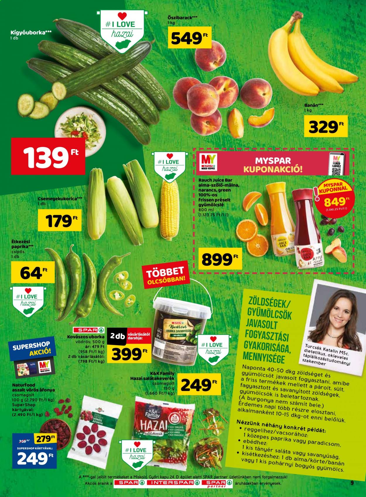 SPAR akciós újságok - 2021.07.08 - 2021.07.14. Oldal 9