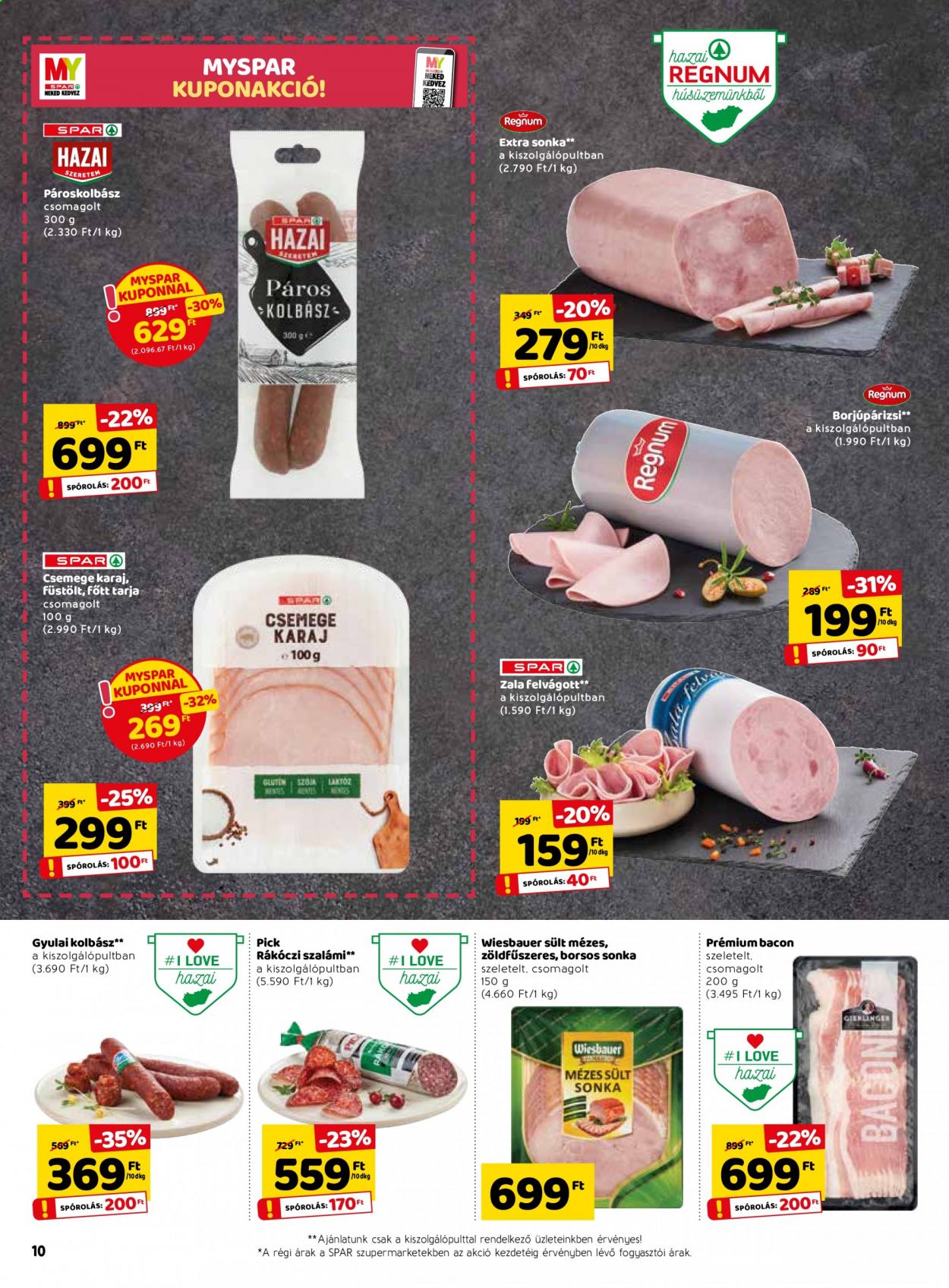 SPAR akciós újságok - 2021.07.08 - 2021.07.14. Oldal 10