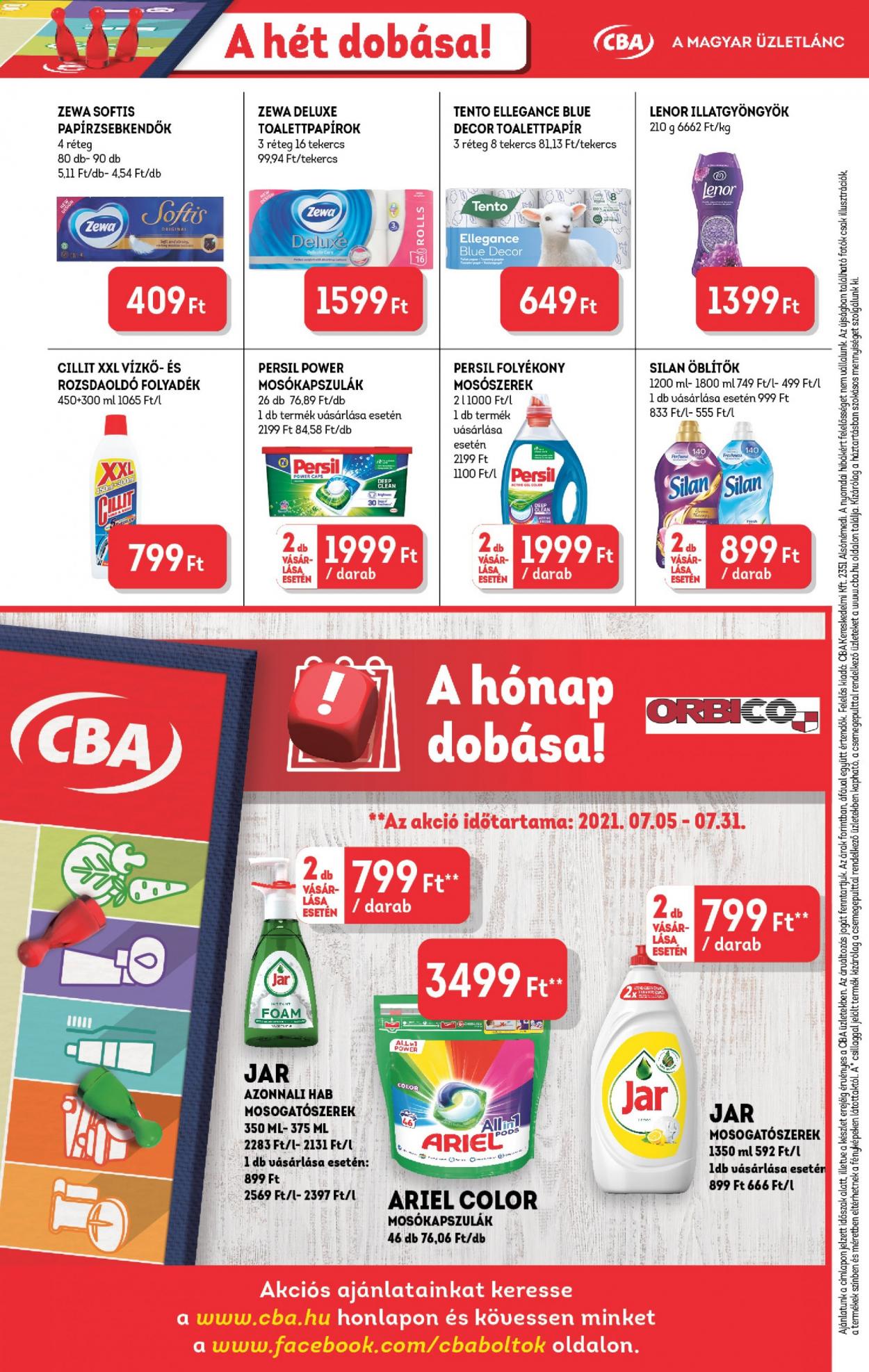CBA akciós újságok - 2021.07.08 - 2021.07.14. Oldal 8