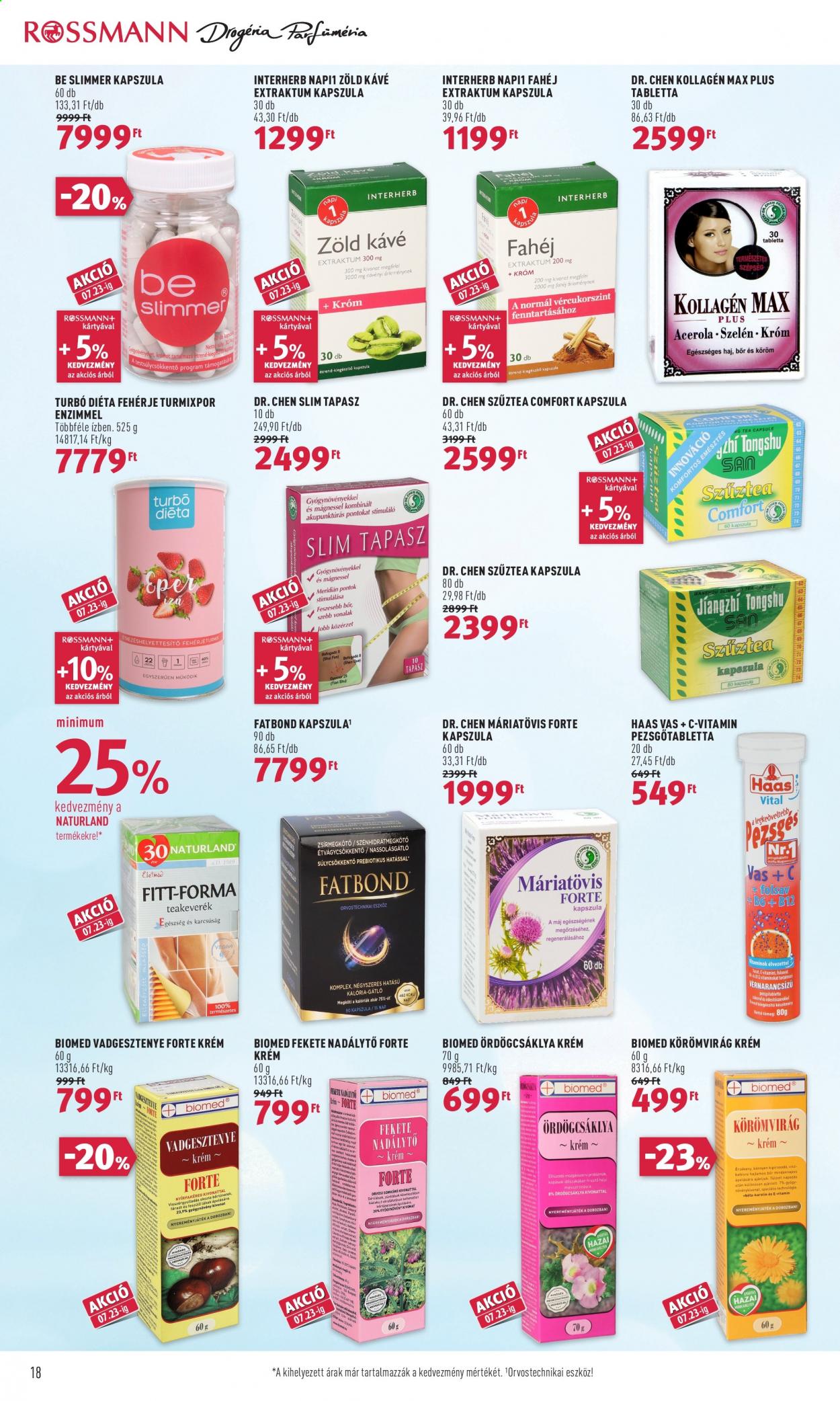 Rossmann akciós újságok - 2021.07.12 - 2021.07.16. Oldal 18