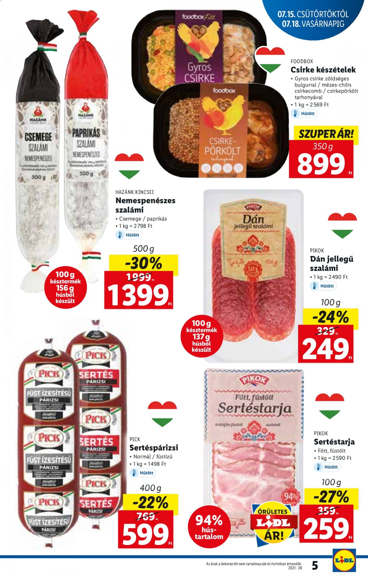 Lidl akciós újságok - 2021.07.15 - 2021.07.21. Oldal 5