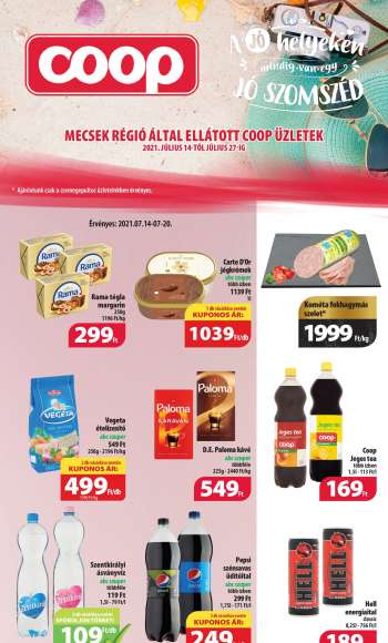 Újság Coop - 2021.07.14 - 2021.07.27.
