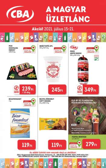 Újság CBA - 2021.07.15 - 2021.07.21.
