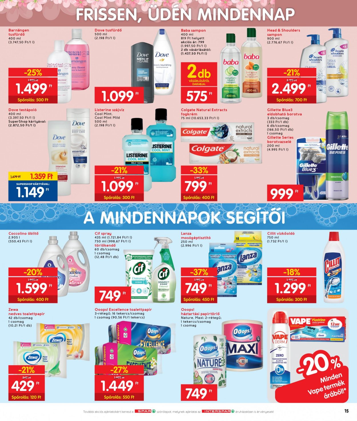 INTERSPAR akciós újságok - 2021.07.15 - 2021.07.21. Oldal 15