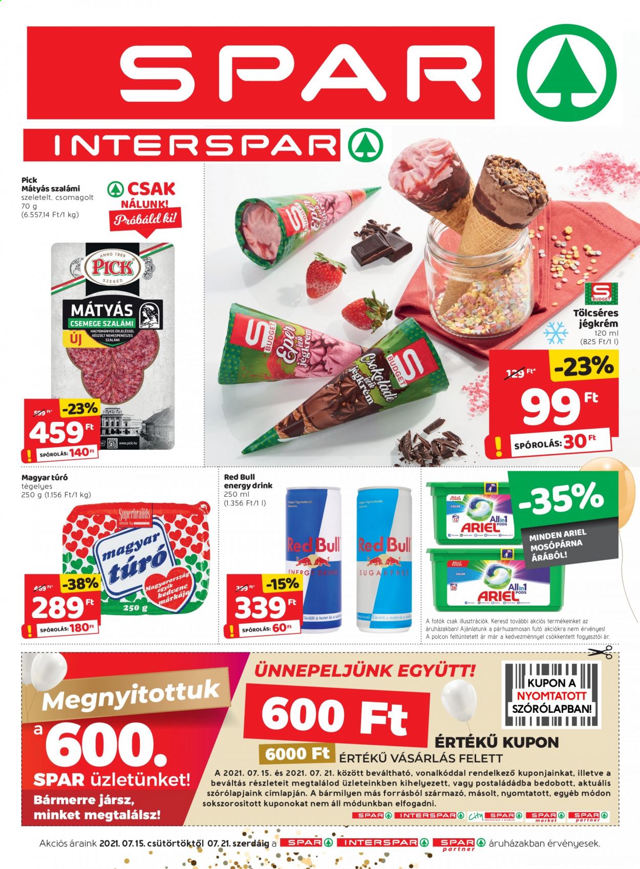 SPAR akciós újságok - 2021.07.15 - 2021.07.21. Oldal 1