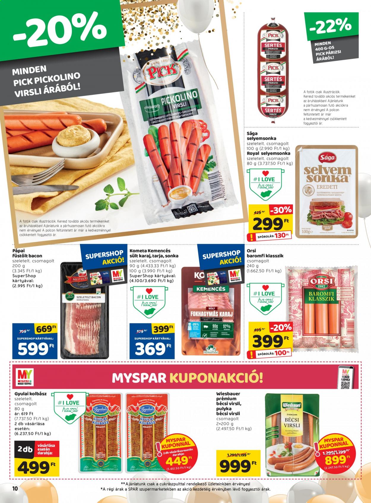 SPAR akciós újságok - 2021.07.15 - 2021.07.21. Oldal 10
