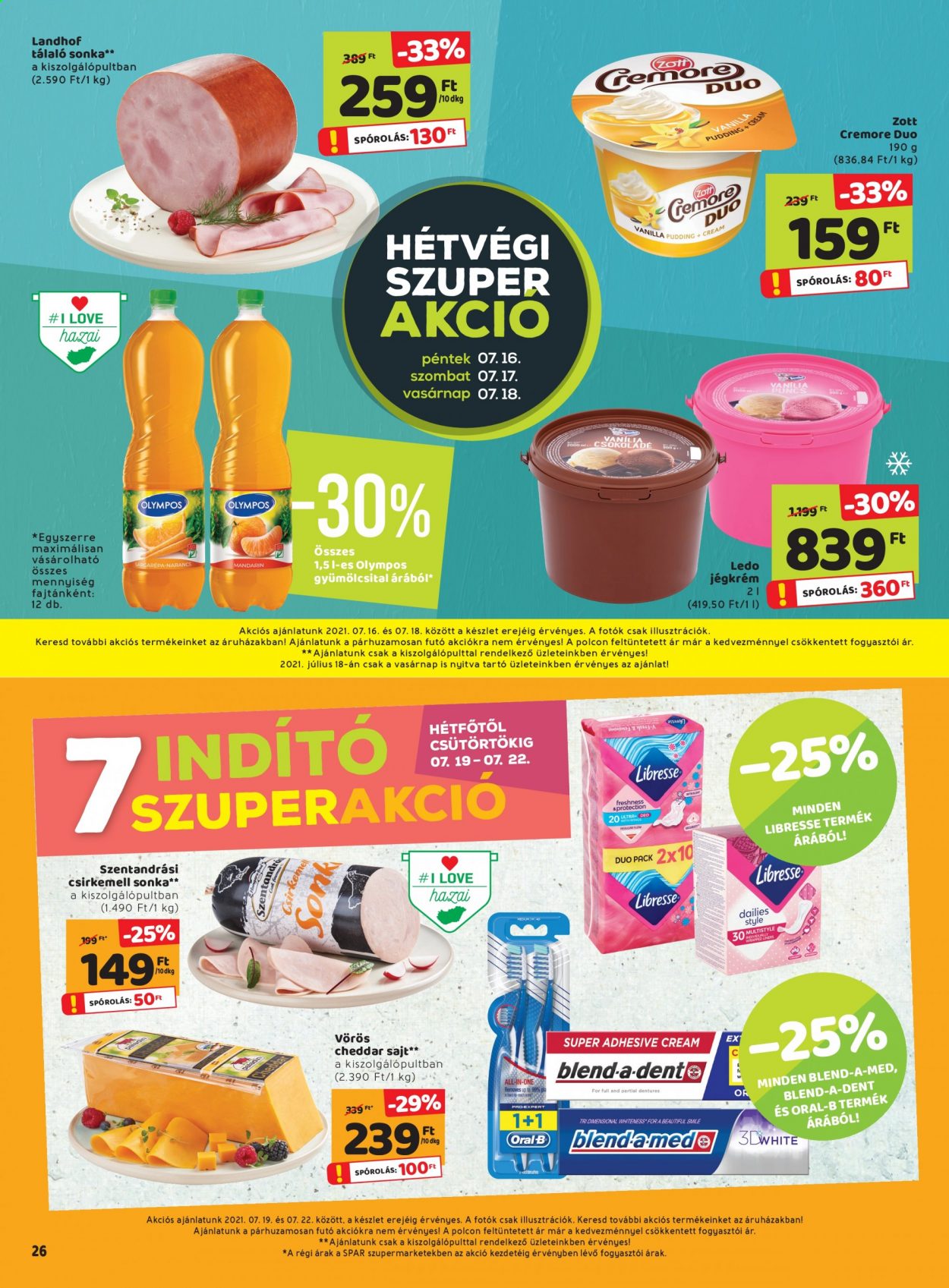 SPAR akciós újságok - 2021.07.15 - 2021.07.21. Oldal 26