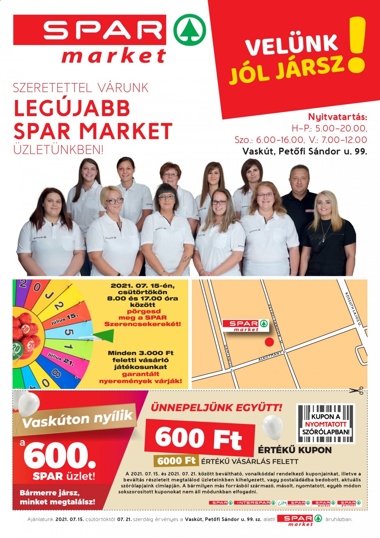 SPAR market akciós újságok - 2021.07.15 - 2021.07.21. Oldal 1