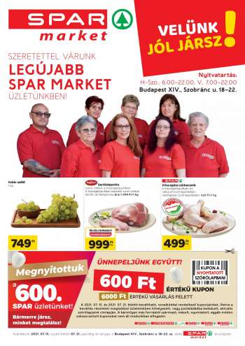 Újság SPAR market - 2021.07.15 - 2021.07.21.