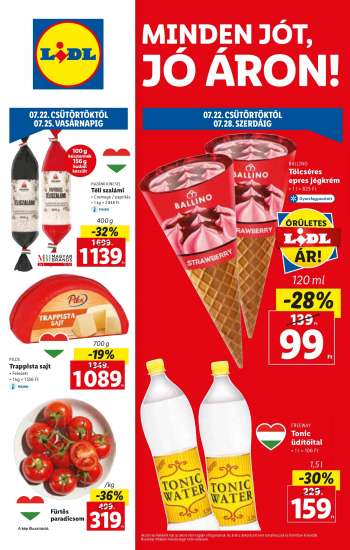 Újság Lidl - 2021.07.22 - 2021.07.28.