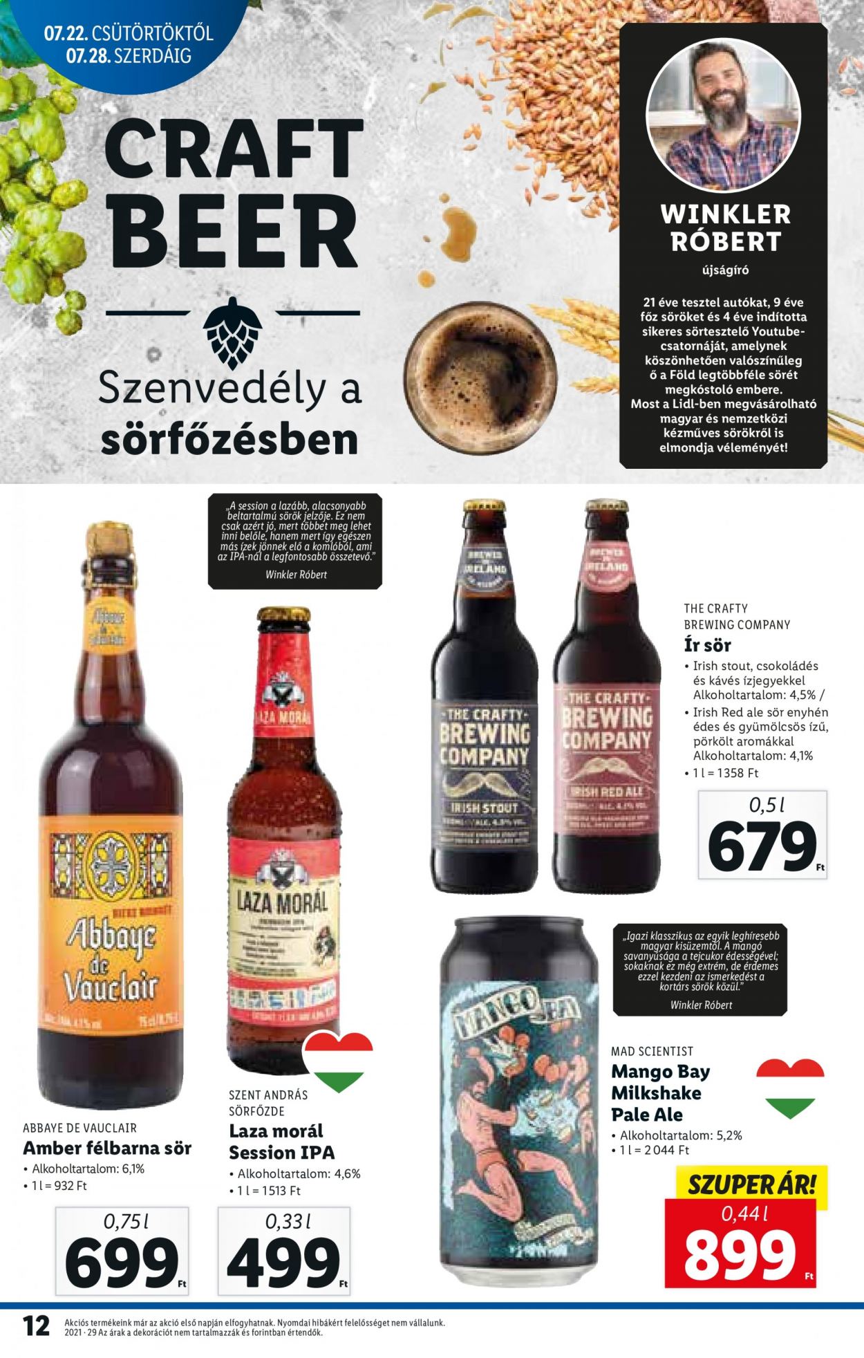 Lidl akciós újságok - 2021.07.22 - 2021.07.28. Oldal 12