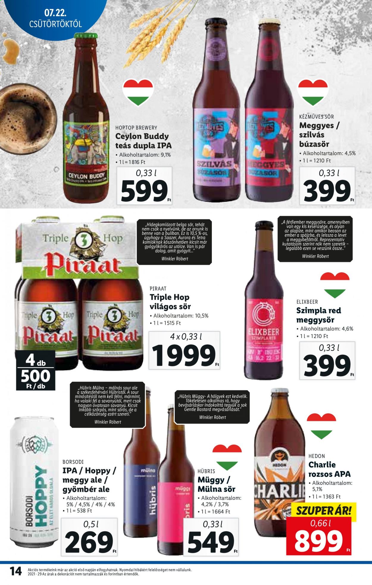 Lidl akciós újságok - 2021.07.22 - 2021.07.28. Oldal 14