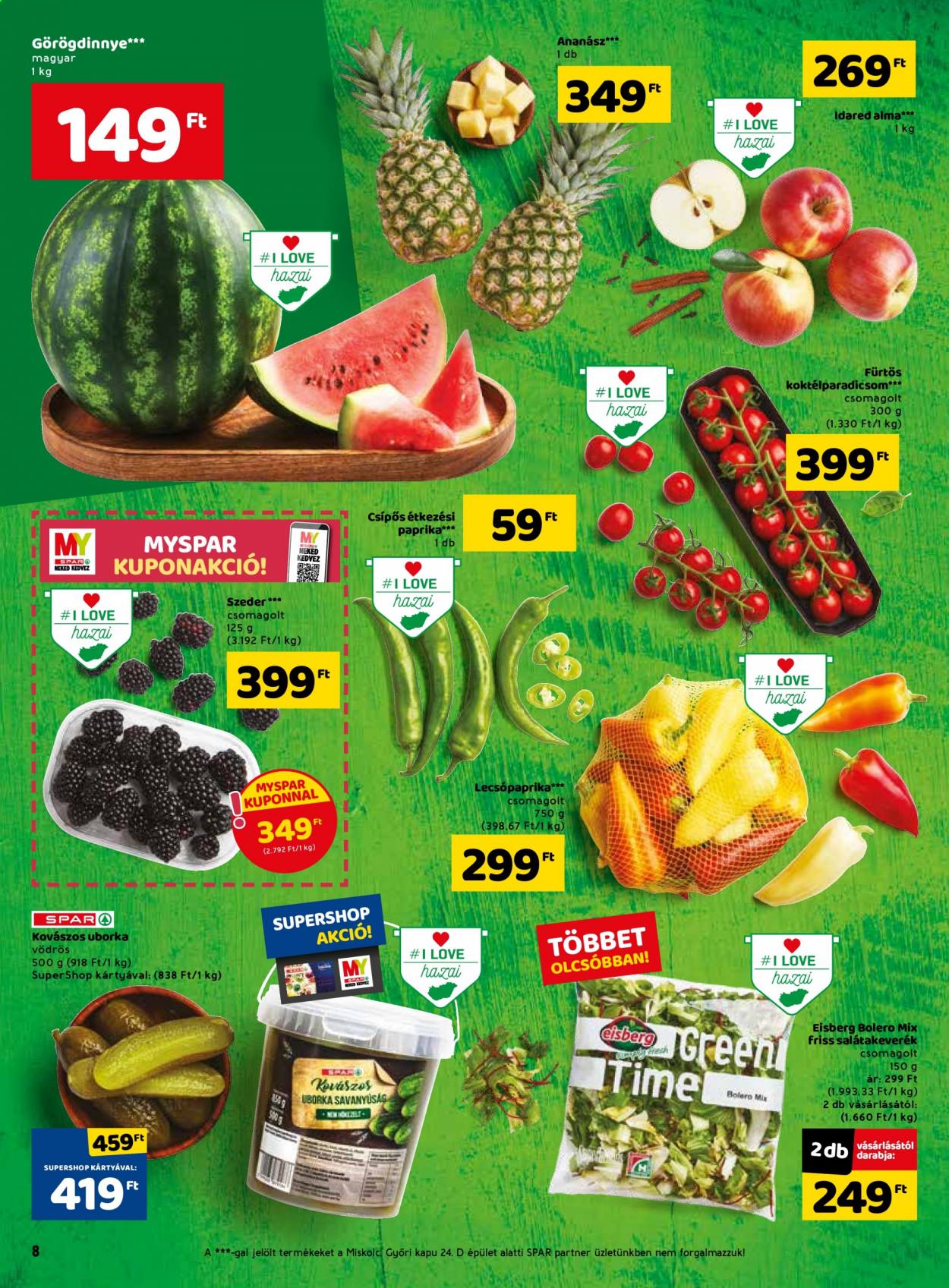 SPAR akciós újságok - 2021.07.22 - 2021.07.28. Oldal 8