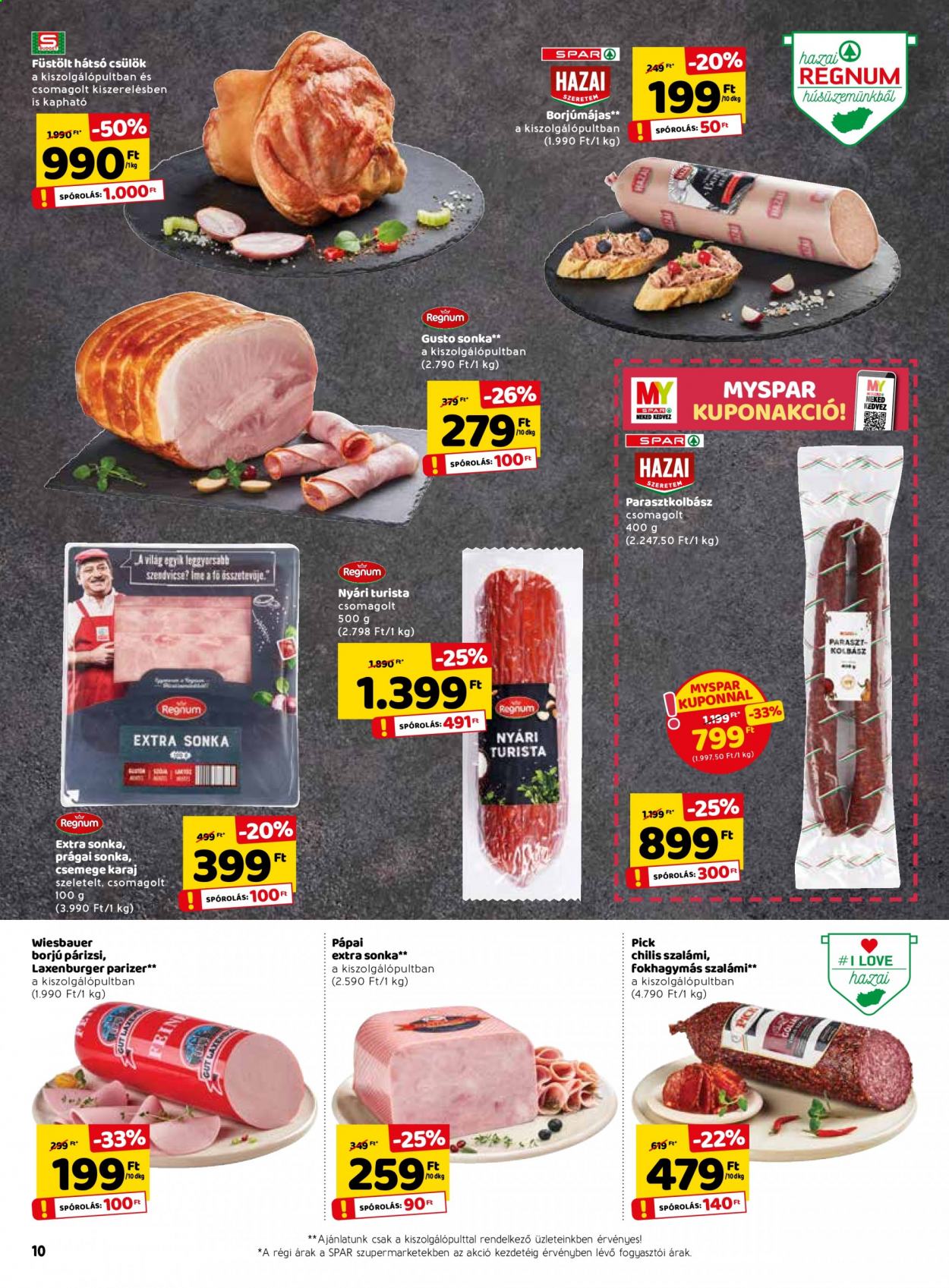 SPAR akciós újságok - 2021.07.22 - 2021.07.28. Oldal 10
