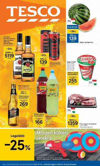 Újság TESCO - 2021.07.22 - 2021.07.28.