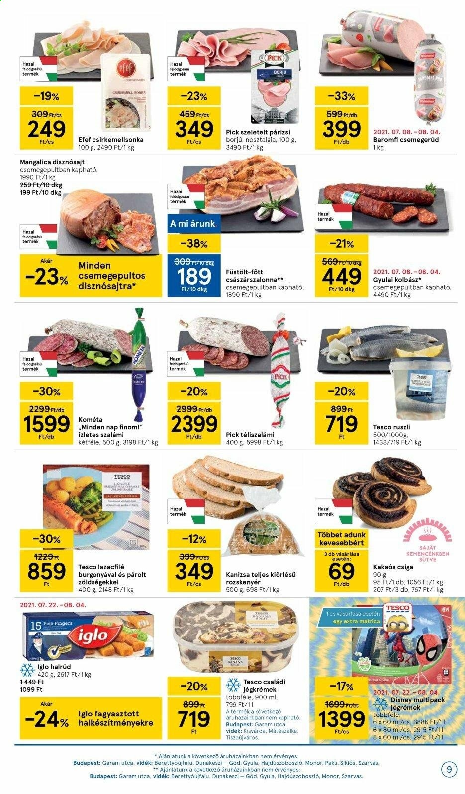 TESCO akciós újságok - 2021.07.22 - 2021.07.28. Oldal 9