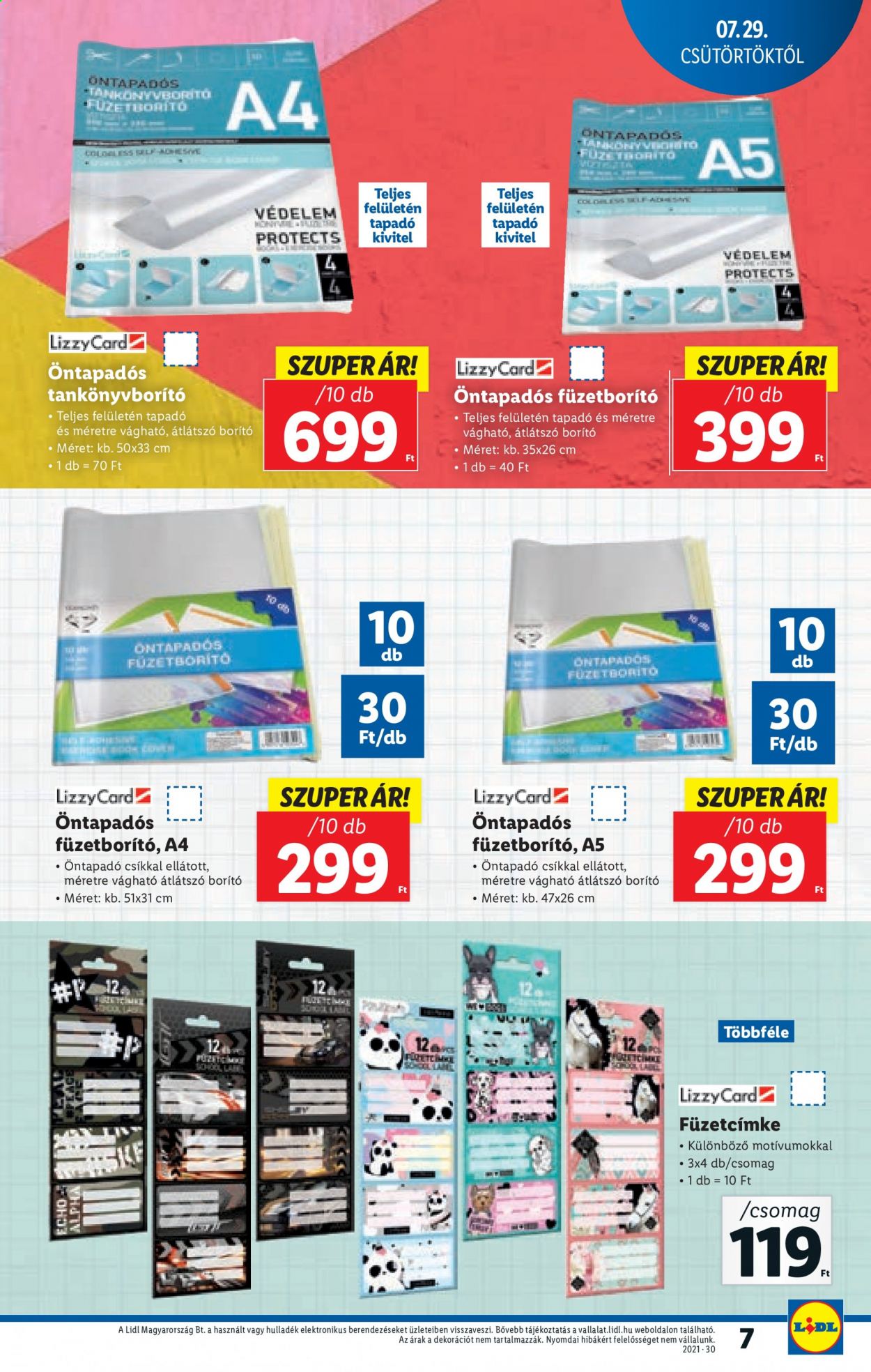 Lidl akciós újságok - 2021.07.29 - 2021.08.04. Oldal 7