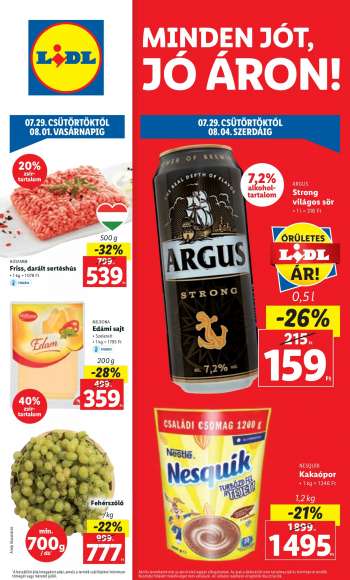 Újság Lidl - 2021.07.29 - 2021.08.04.