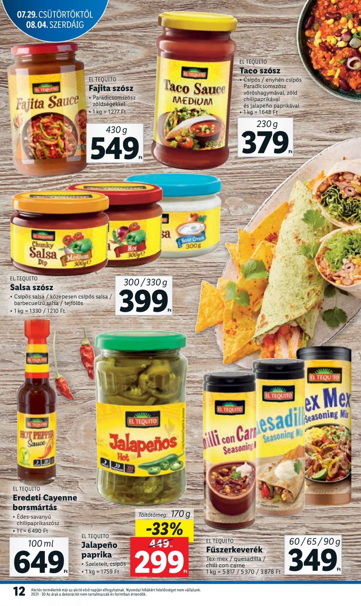 Lidl akciós újságok - 2021.07.29 - 2021.08.04. Oldal 12