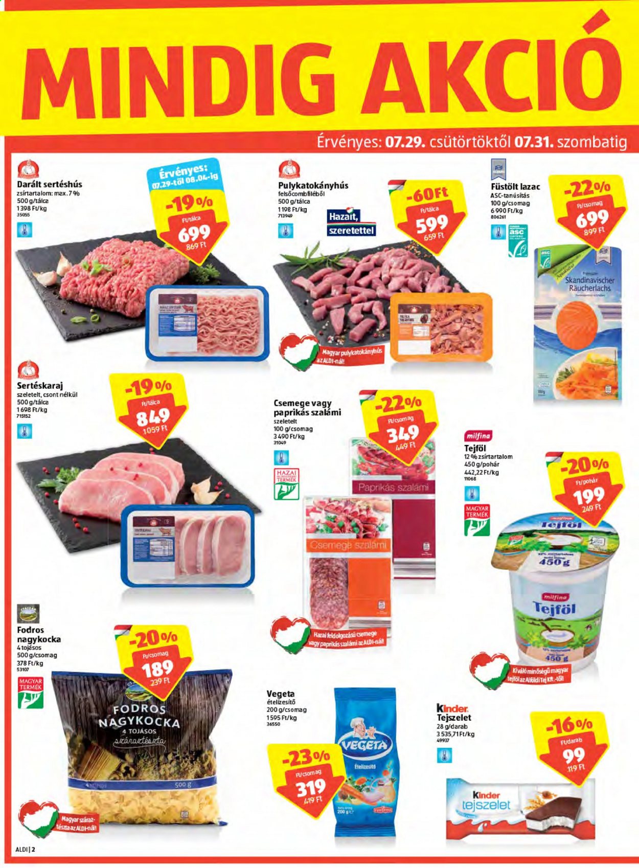 Aldi akciós újságok - 2021.07.29 - 2021.08.04. Oldal 2