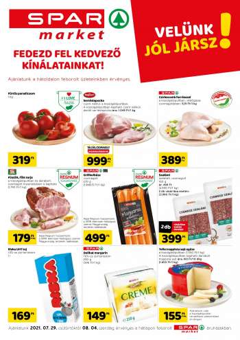 Újság SPAR market - 2021.07.29 - 2021.08.04.