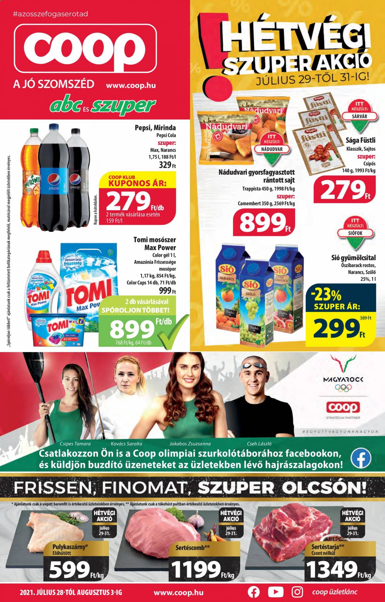 Coop akciós újságok - 2021.07.28 - 2021.08.03. Oldal 1