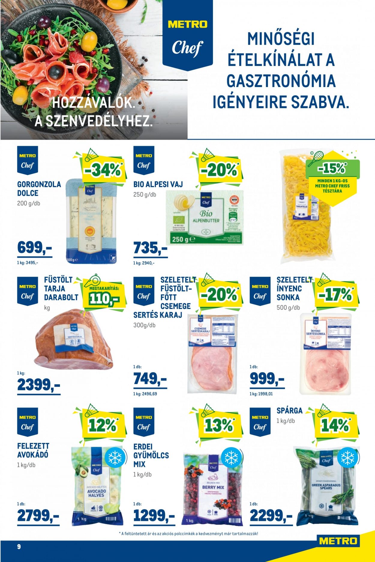 Metro akciós újságok - 2021.07.28 - 2021.08.10. Oldal 9