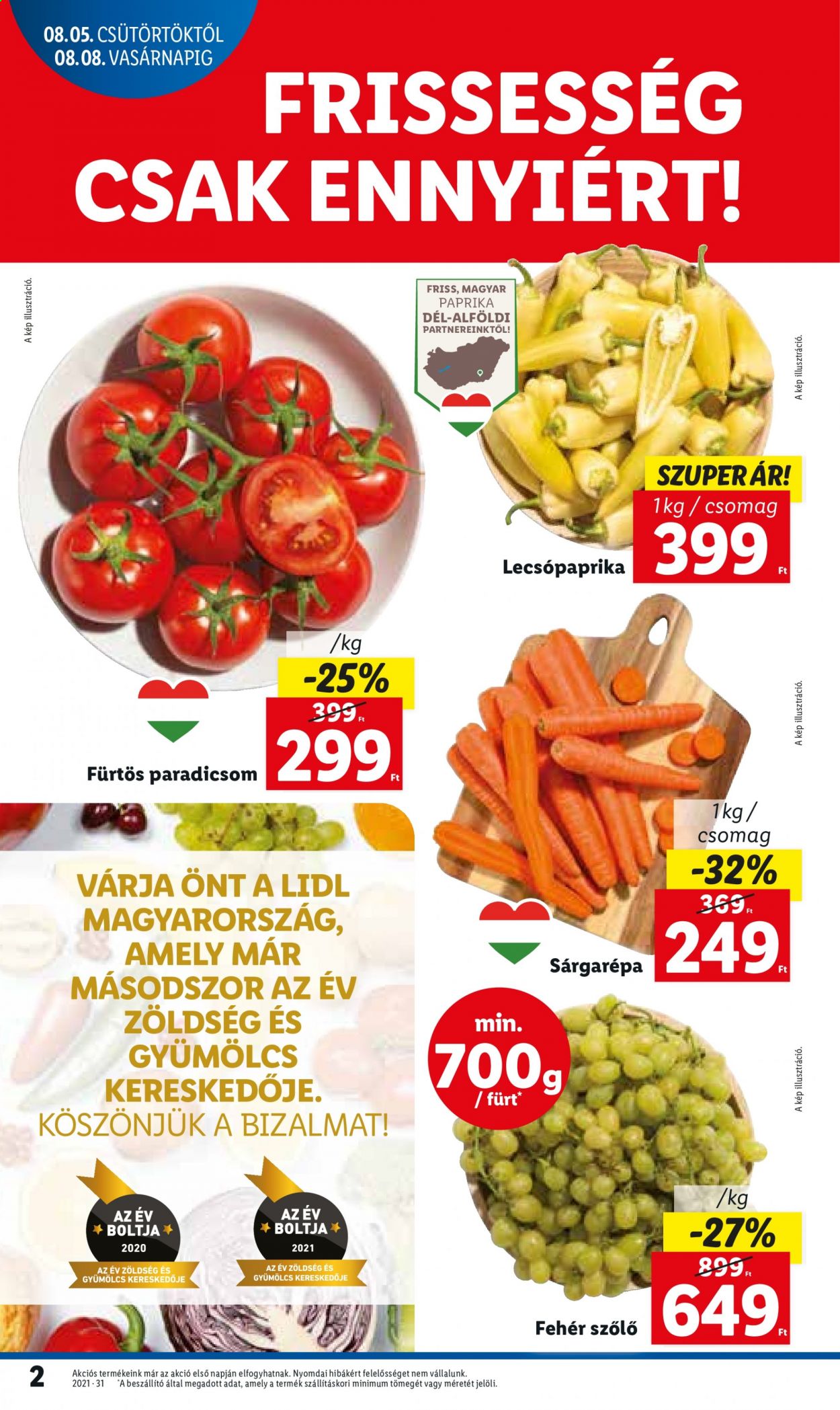 Lidl akciós újságok - 2021.08.05 - 2021.08.11. Oldal 2