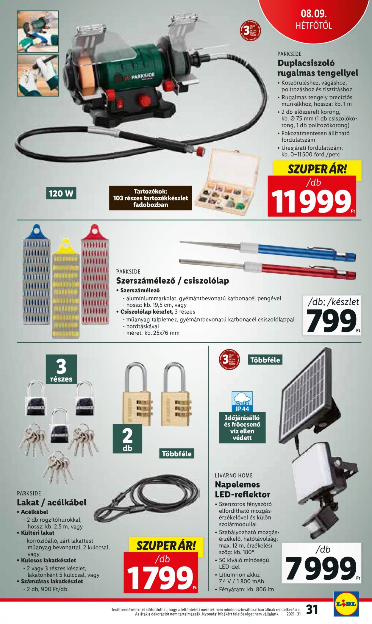 Lidl akciós újságok - 2021.08.05 - 2021.08.11. Oldal 31