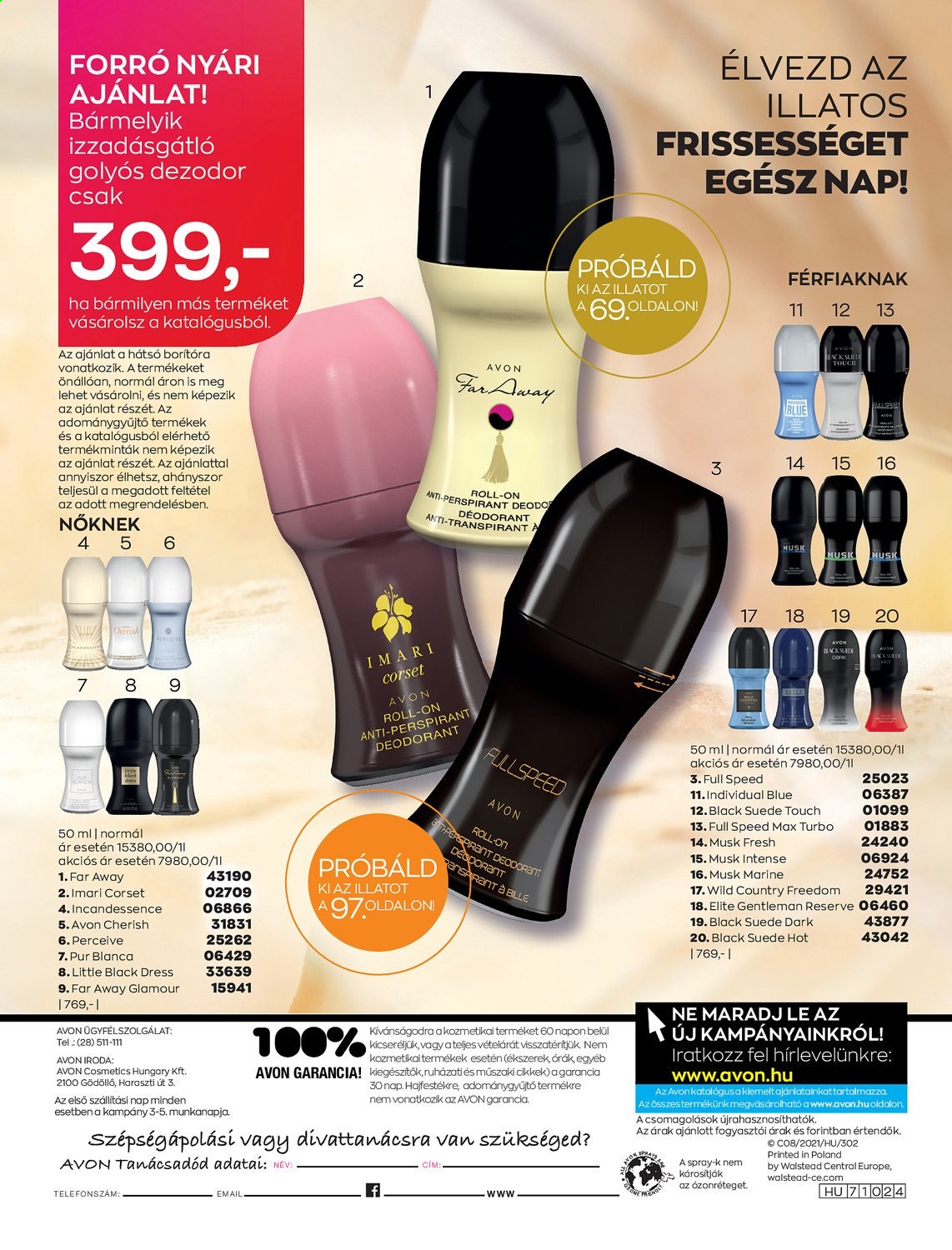 Avon akciós újságok - 2021.08.01 - 2021.08.31. Oldal 220