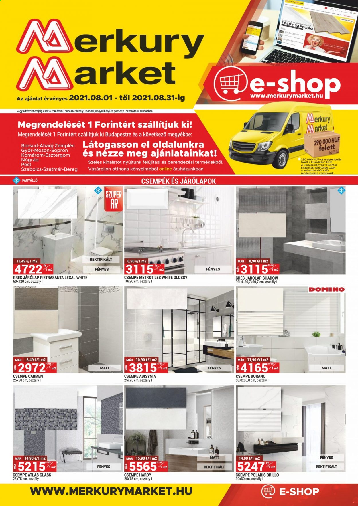 Merkury Market akciós újságok - 2021.08.01 - 2021.08.31. Oldal 1