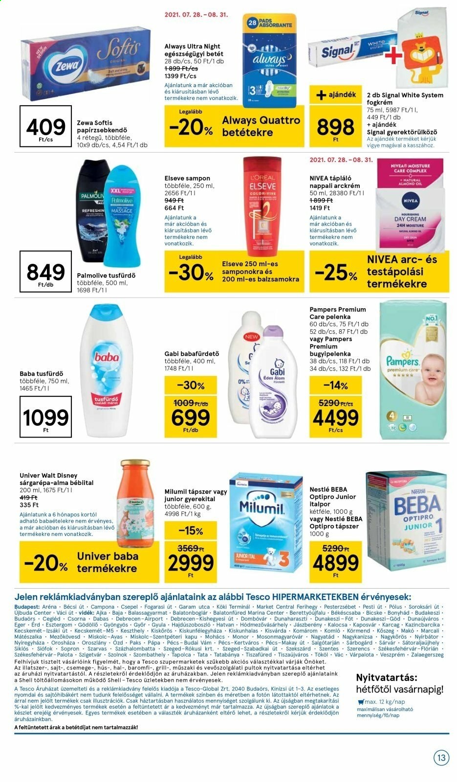 TESCO akciós újságok - 2021.08.05 - 2021.08.11. Oldal 13