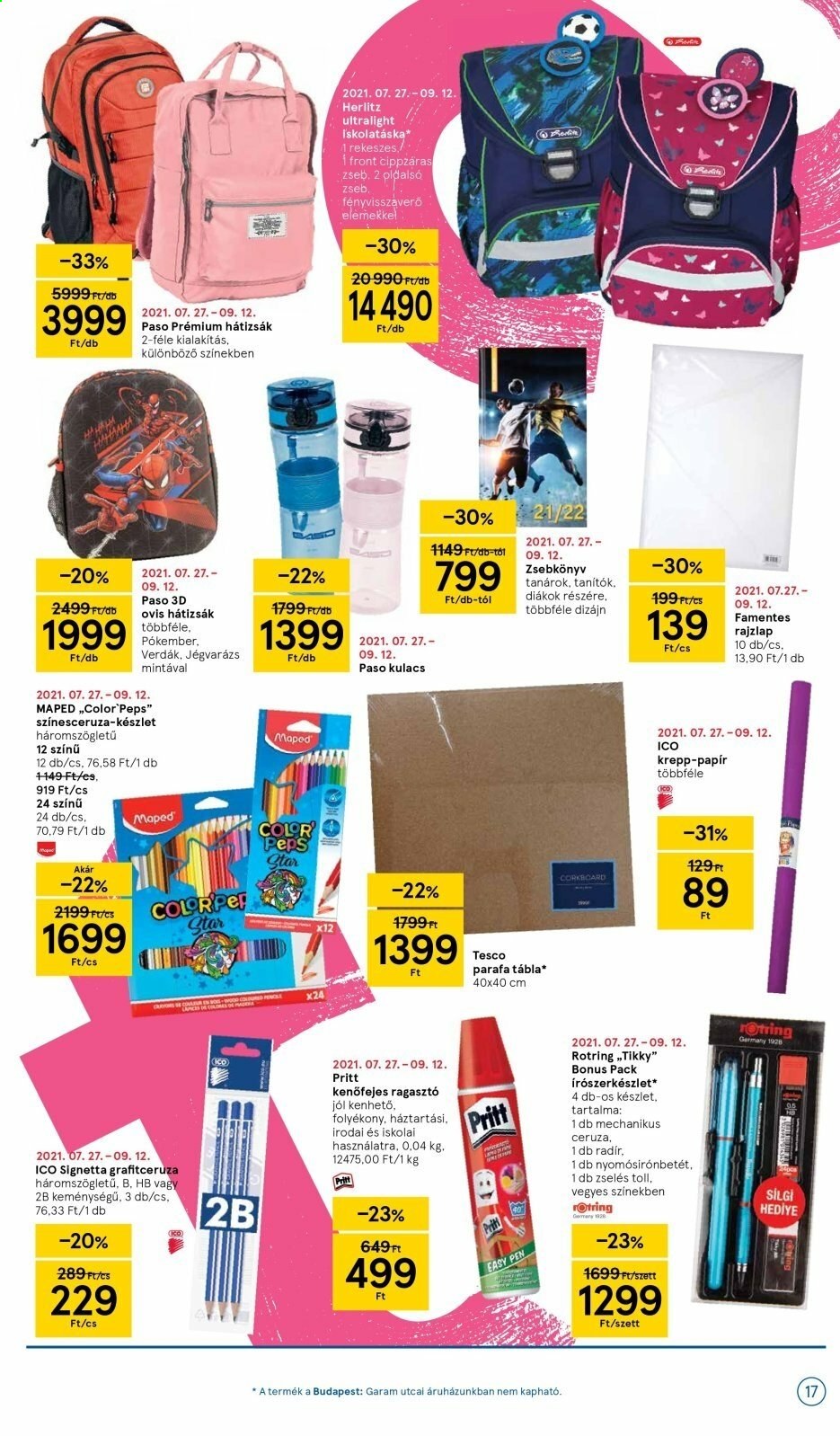 TESCO akciós újságok - 2021.08.05 - 2021.08.11. Oldal 17