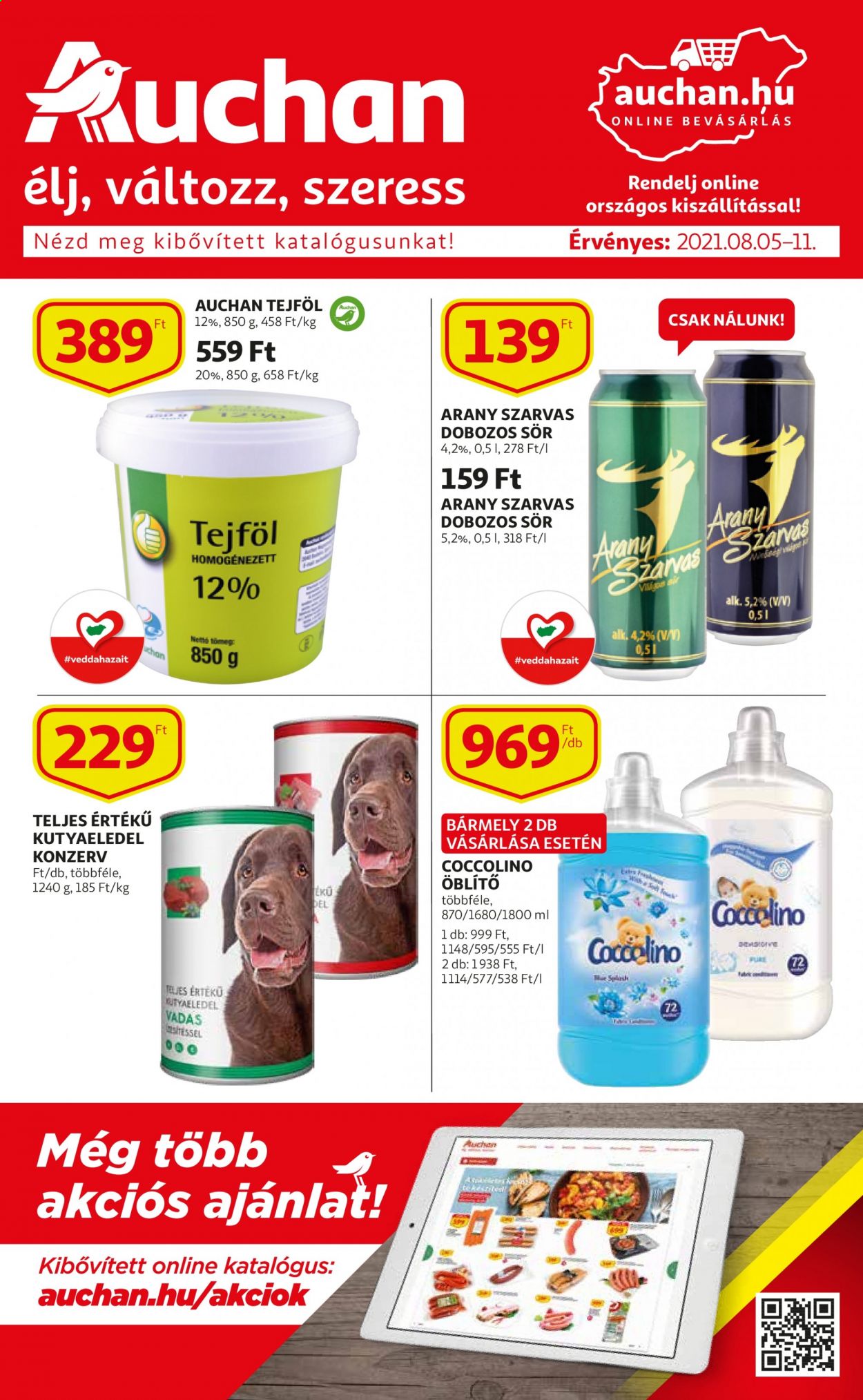 Auchan akciós újságok - 2021.08.05 - 2021.08.11. Oldal 1