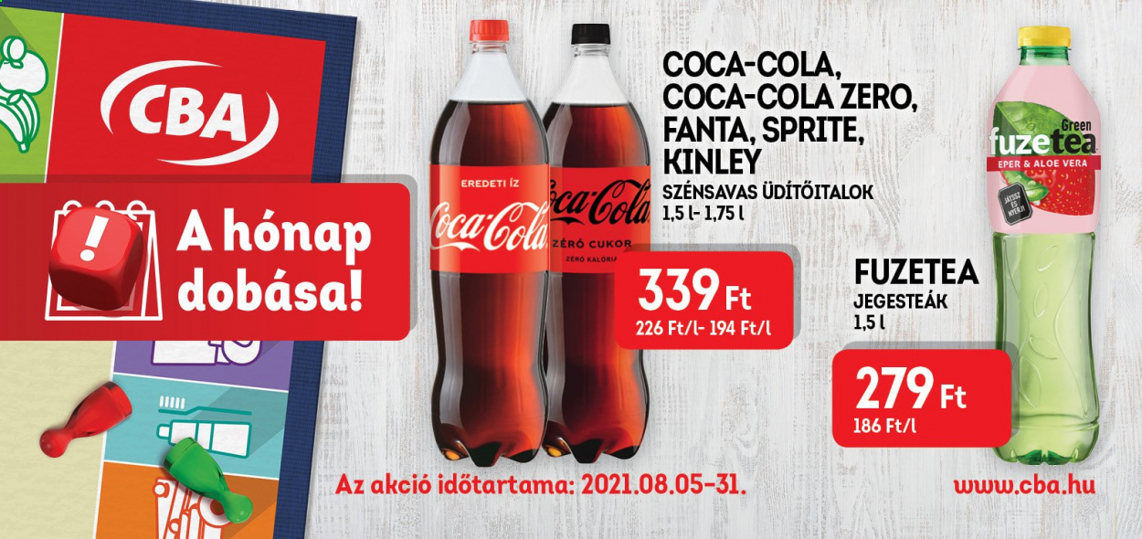 CBA akciós újságok - 2021.08.05 - 2021.08.31. Oldal 1
