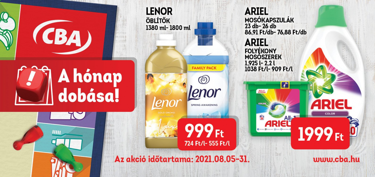 CBA akciós újságok - 2021.08.05 - 2021.08.31. Oldal 2