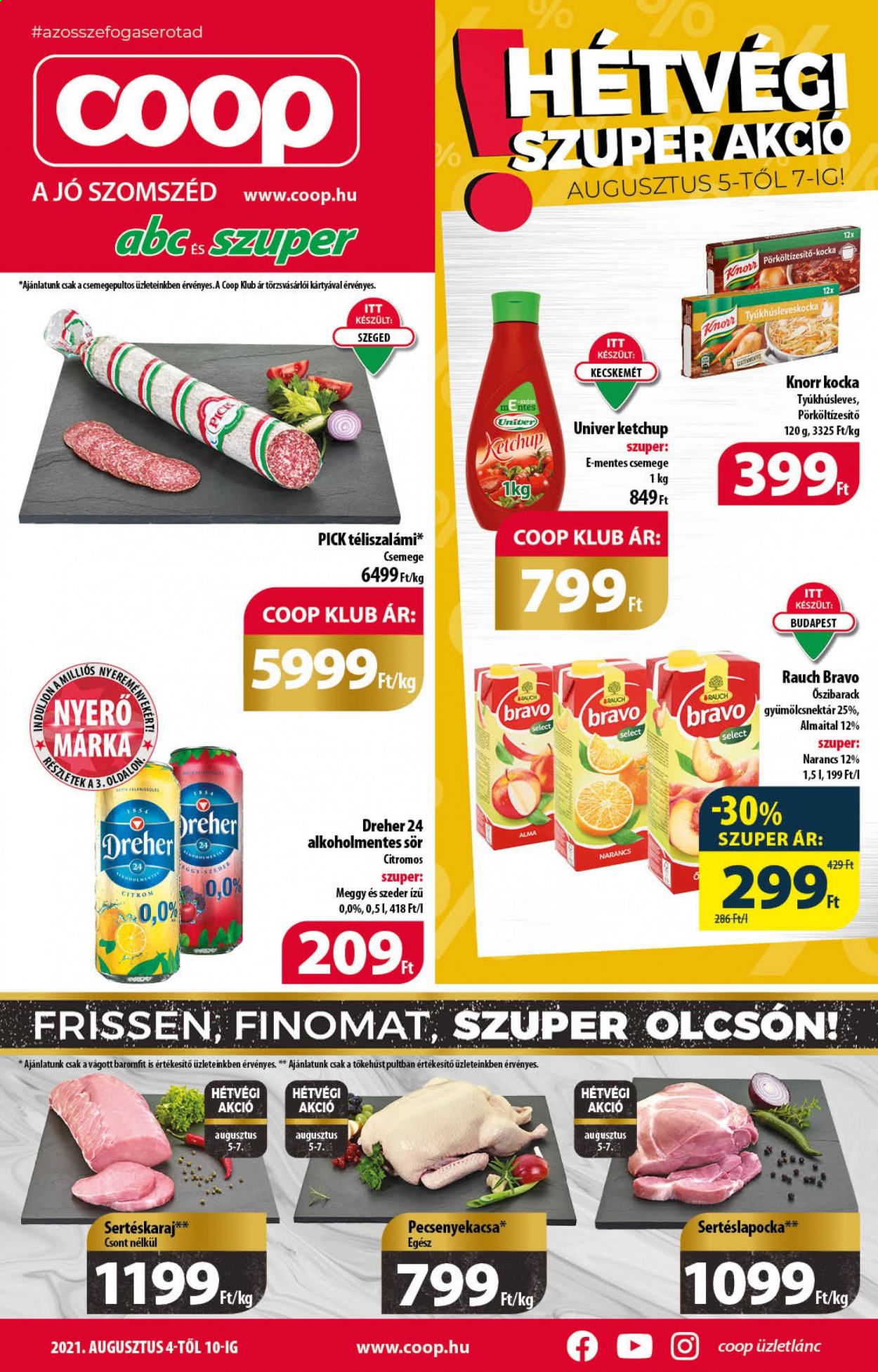 Coop akciós újságok - 2021.08.04 - 2021.08.10. Oldal 1