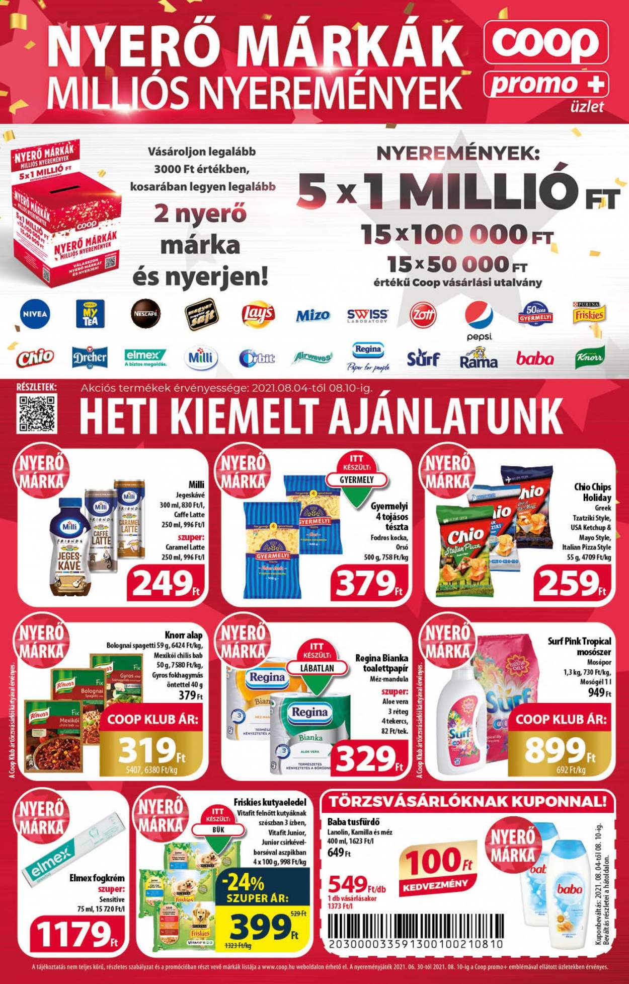 Coop akciós újságok - 2021.08.04 - 2021.08.10. Oldal 3