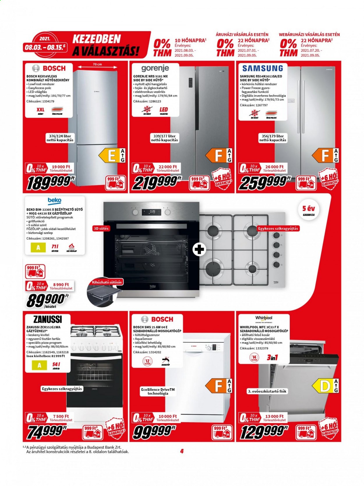 MediaMarkt akciós újságok - 2021.08.03 - 2021.08.15. Oldal 4