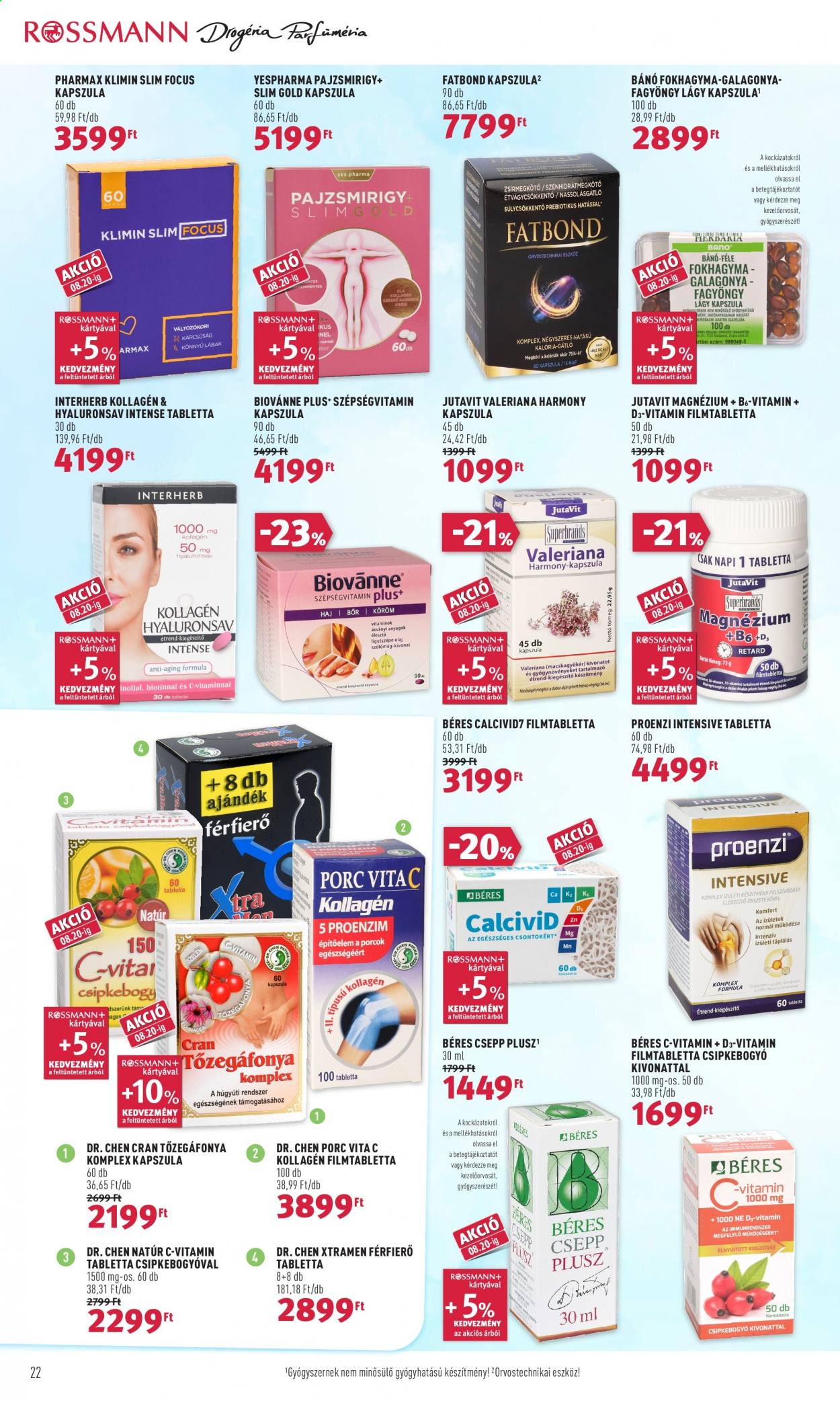 Rossmann akciós újságok - 2021.08.09 - 2021.08.13. Oldal 22