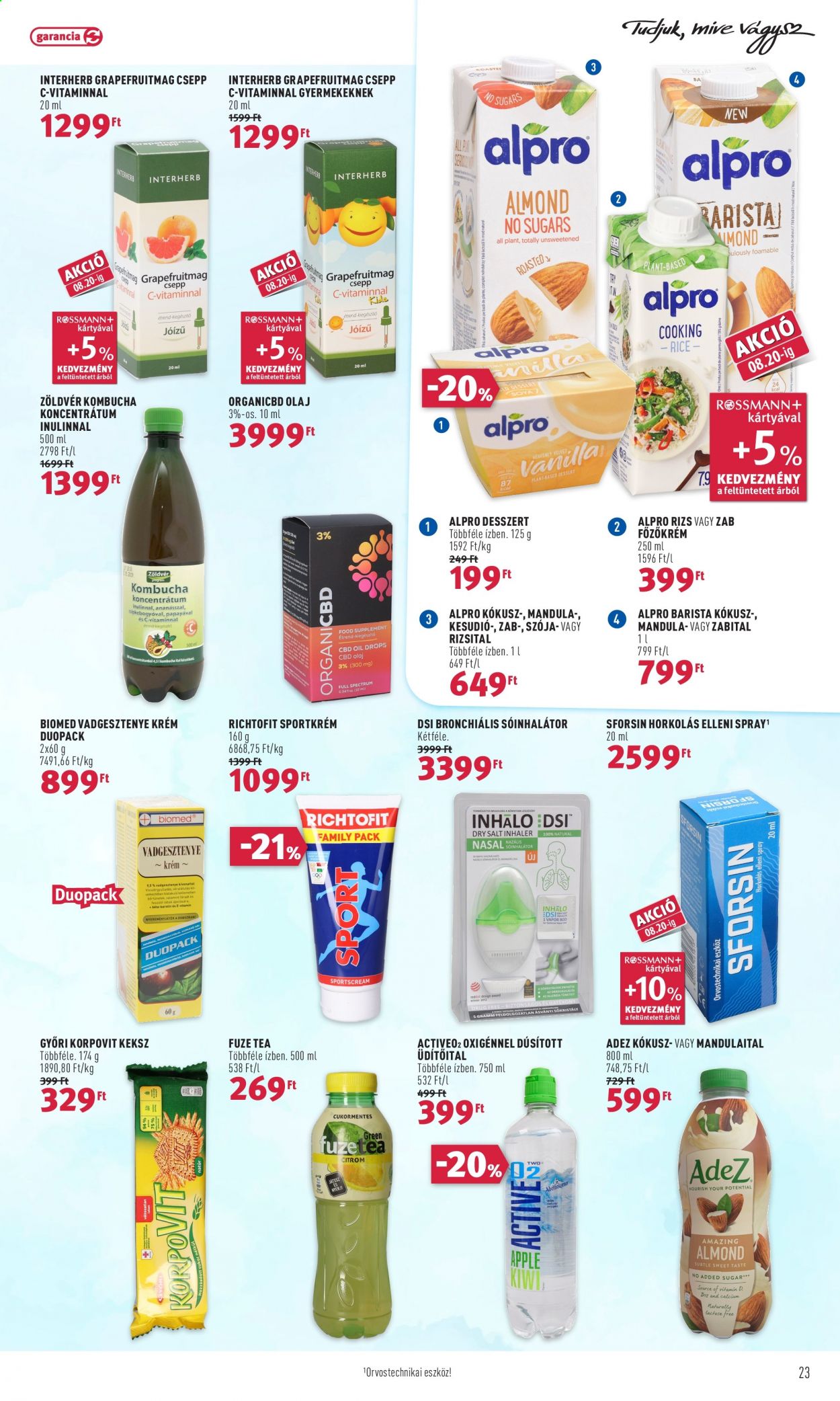 Rossmann akciós újságok - 2021.08.09 - 2021.08.13. Oldal 23