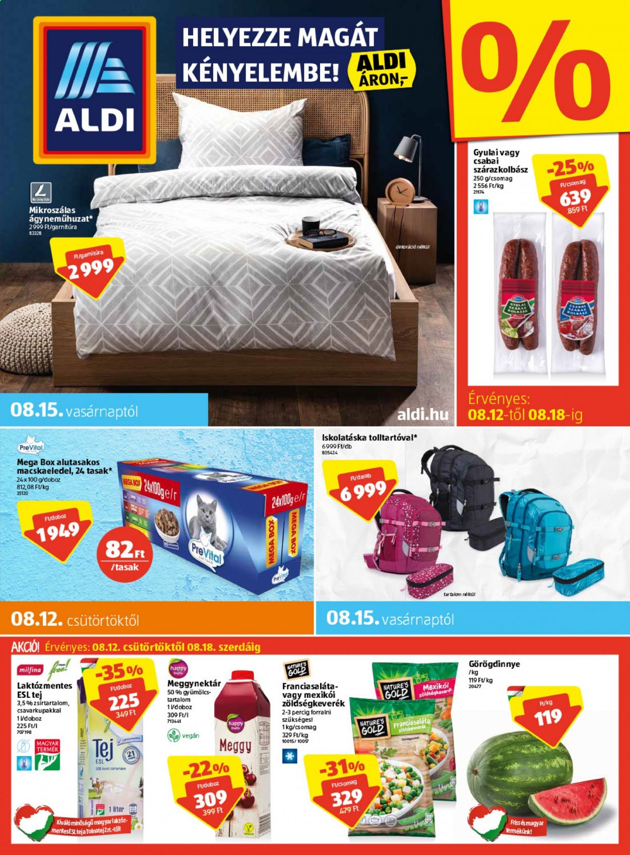 Aldi akciós újságok - 2021.08.12 - 2021.08.18. Oldal 1