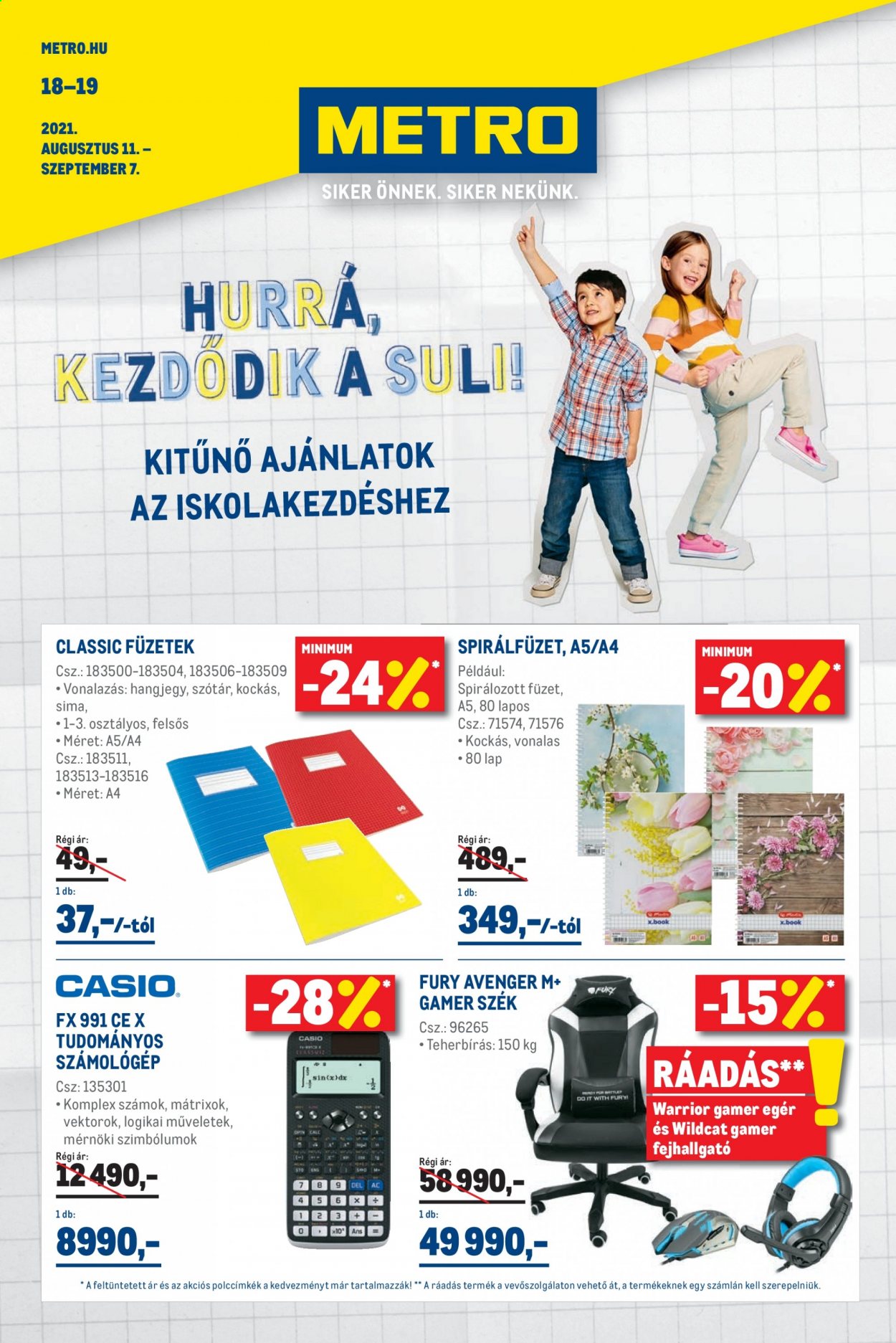 Metro akciós újságok - 2021.08.11 - 2021.09.07. Oldal 1