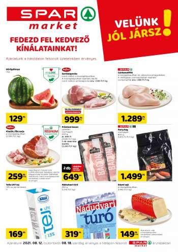 Újság SPAR market - 2021.08.12 - 2021.08.18.