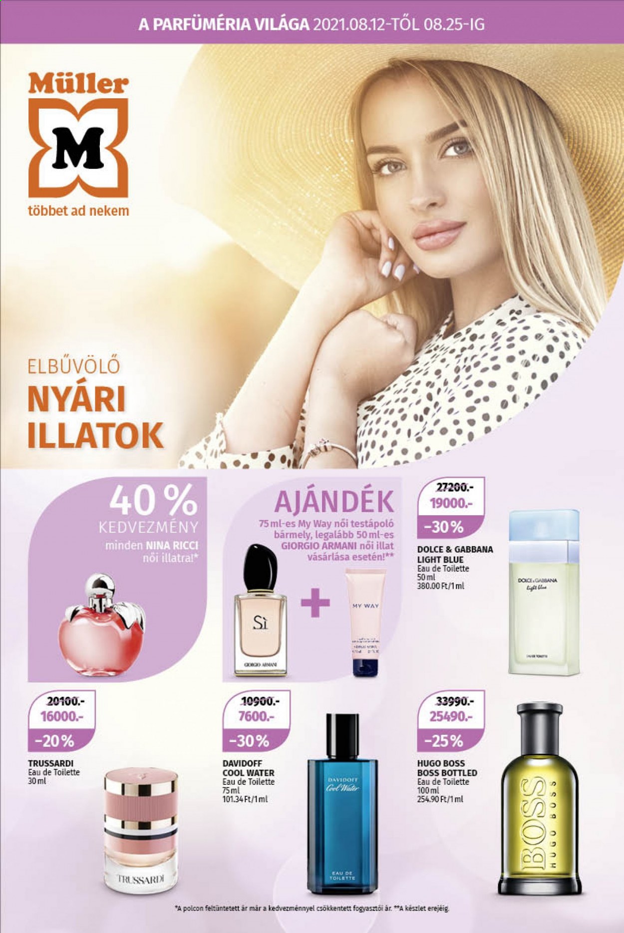 Müller akciós újságok - 2021.08.12 - 2021.08.25. Oldal 1