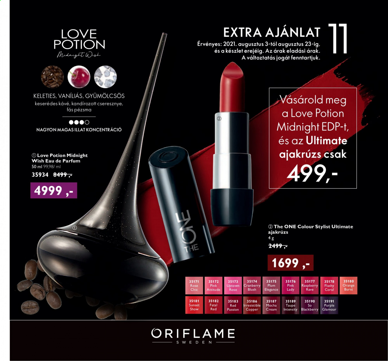 Oriflame akciós újságok - 2021.08.03 - 2021.08.23. Oldal 1