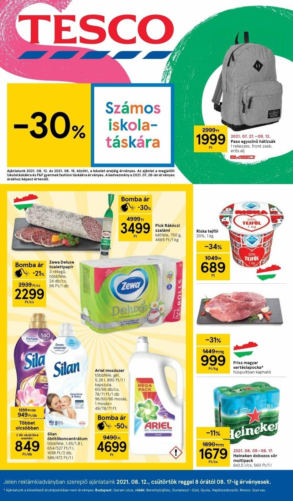 TESCO akciós újságok - 2021.08.12 - 2021.08.17. Oldal 1